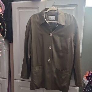 Dana Buchman Olive Green Light Weight Blazer